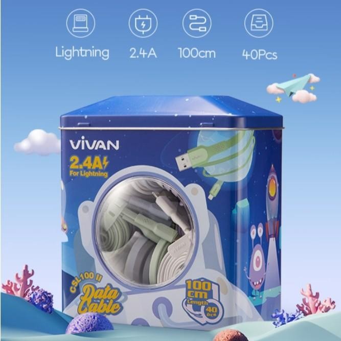 (Allthebest) Kabel charger kabel data Vivan original lightning iphone 5 6 7 8