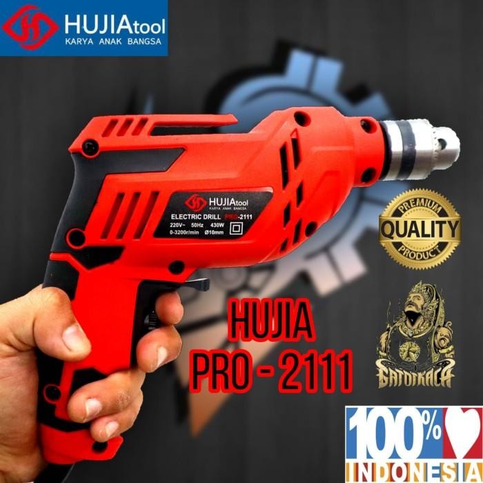 (Allthebest) Bor Listrik Hujia HB-2111 / Bor 10mm Variable Speed, Bolak Balik