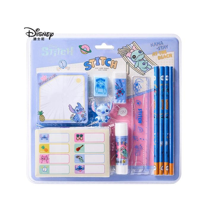 

Toys Kingdom Kiddy Star Unimass Set Alat Tulis Stitch - Biru Kit Stationery Penggaris Pensil Lem