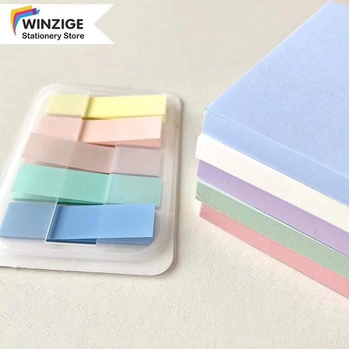 

Winzige Index Mark Penanda Pembatas Lucu Transparan Sticky Tab Sticky Notes Aesthetic Alat Tulis Pvc
