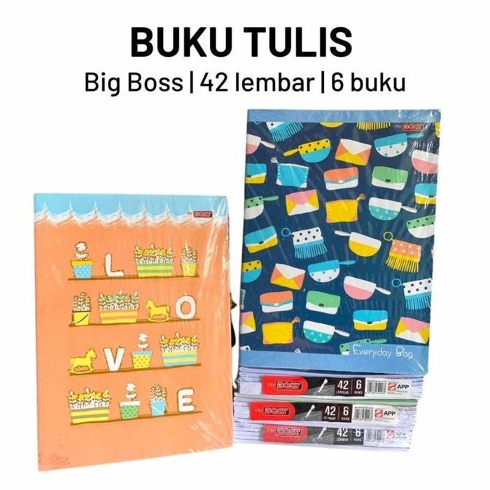 

Buku Tulis Big Boss 42 Isi 6 Per Pack Paper Stationery