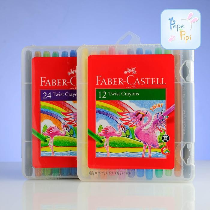 

Crayon Twist Faber Castell 12 dan 24 Warna Krayon Putar