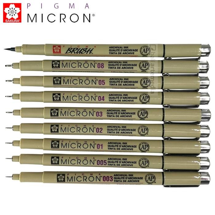 

SAKURA Pigma Micron set of 9