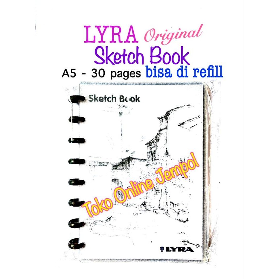 

ATK0665LR A5 Sketch Book Lyra 9210250 bisa di refill buku sketsa gamba