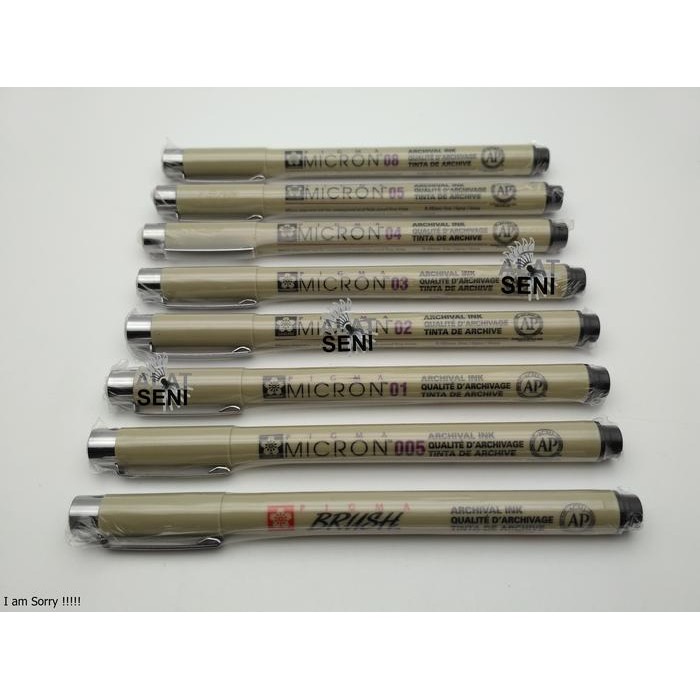 

SAKURA Pigma Micron Pen / Drawing Pen Merk Mikron