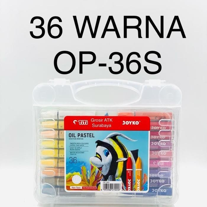 

CRAYON JOYKO 36 WARNA OP-36S / Krayon Minyak / Oil Pastel JOYKO 36 WARNA OP-36S