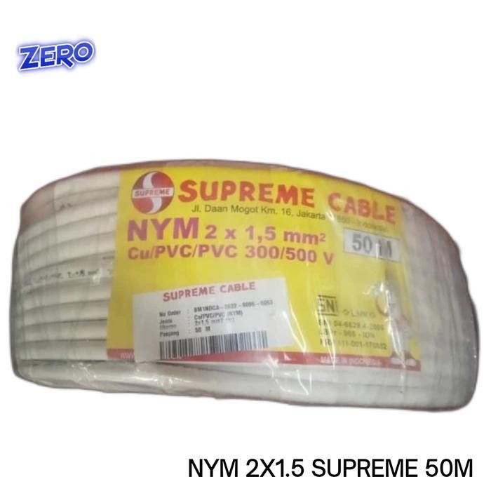 KABEL NYM 2X1.5 SUPREME 50M KABEL KAWAT ISI 2