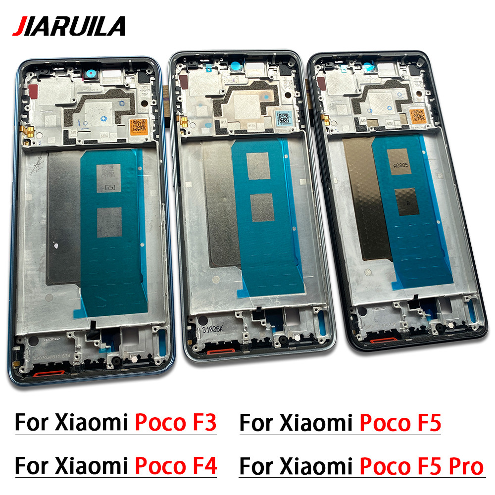 Housing Middle Frame LCD Bezel Plate Panel Chassis For Xiaomi Poco F3 F4 F5 Pro Front Frame Housing 