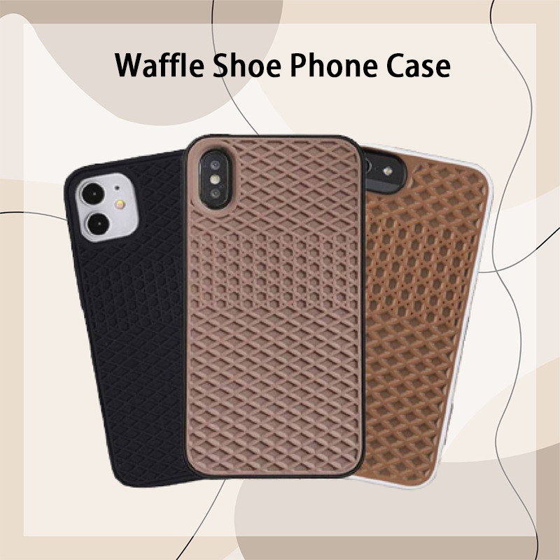 Phone Case For iPhone 15 13 14 11 12 Pro Max Mini X XS XR 6 7 8 Plus Waffle Shoe Shockproof Luxury S