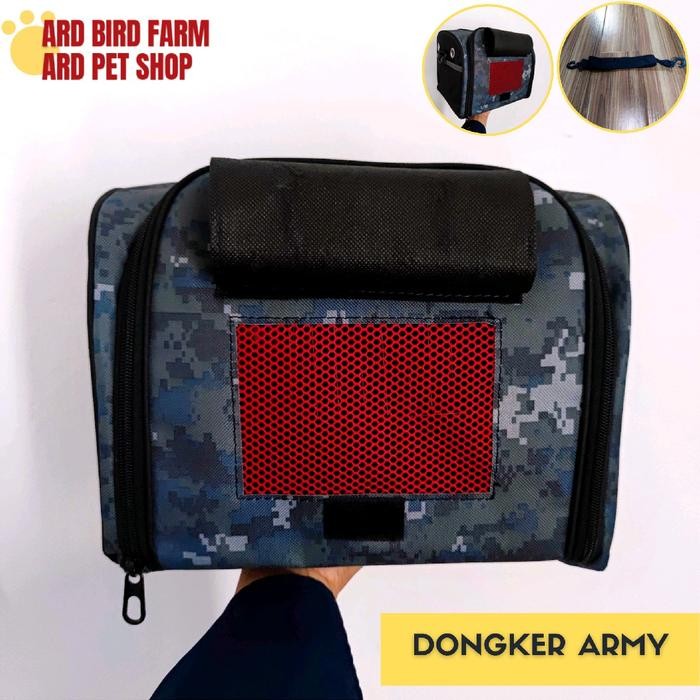 PREMIUM Tas Untulan Burung lovebird musang sugar glider landak mini reptil iguana hamter tas travel