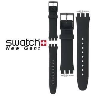 ORIGINAL Strap/Tali Jam Swatch Black Rebel New Gent Swatch READY STOCK