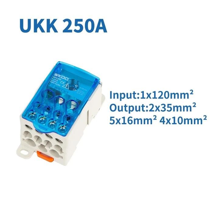 Konektor UKK-250A Distribution Box DIN Rail Terminal Block