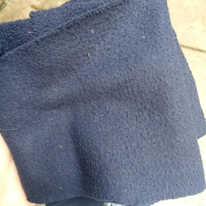 BAHAN KAIN FLEECE EMEN / BAHAN KAIN WOL TEBAL (YARD)