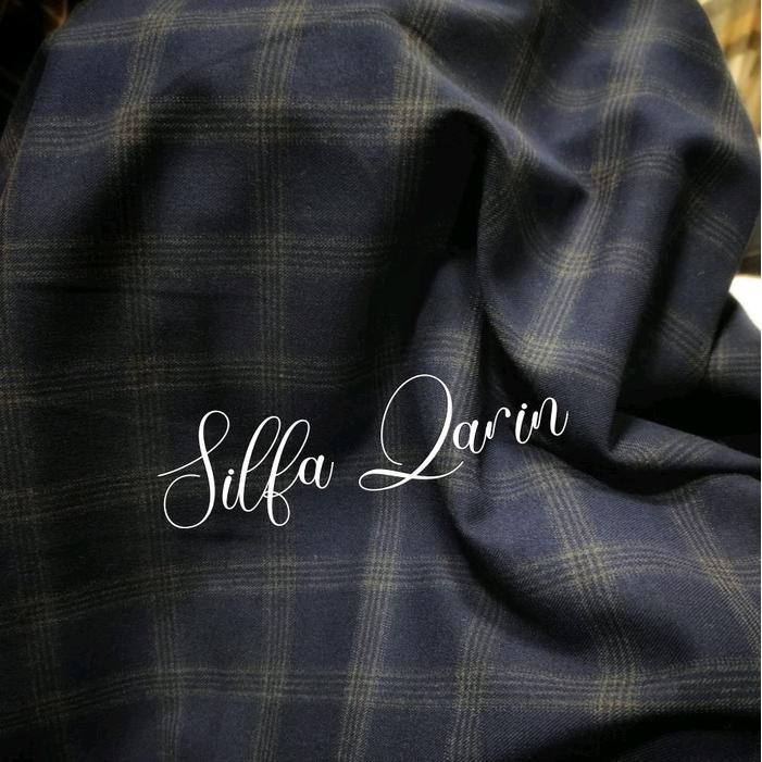 Kain Celana / Blazer Semi Wool Kotak _ Kain Celana Semi Wool Kotak