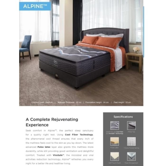 Serta Springbed Alpine Ukuran 120X200 - Hanya Kasur