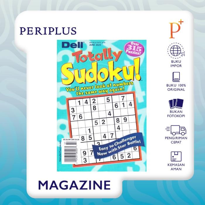 Promo Majalah Import - Totally Sudoku Magazine Us Edisi Terbaru Packing Aman