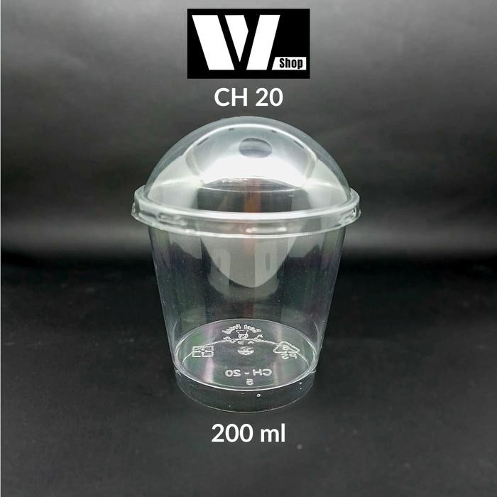 [100Pcs] Ch-20 Gelas Puding 200Ml / Ch20 Jelly Cup 200 Ml / Puding Cup / Tempat Wadah Puding Jelly