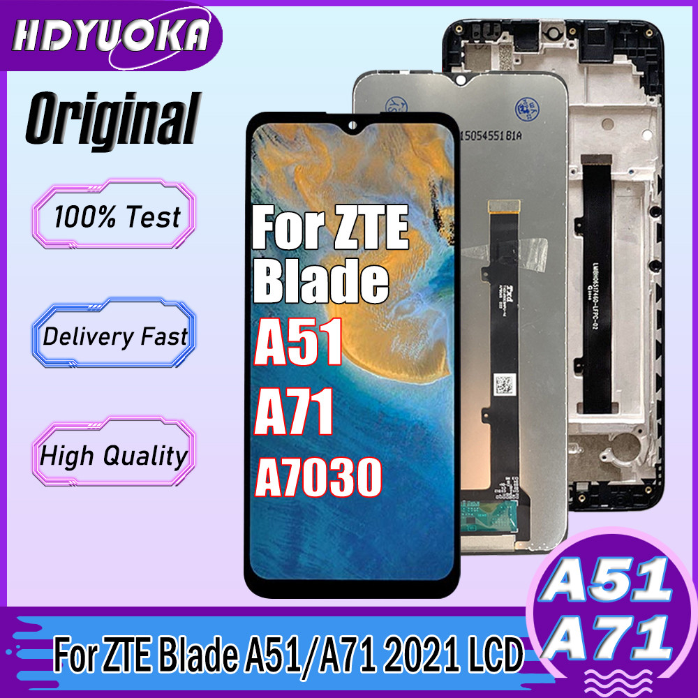 6.52'' Original For ZTE Blade A51 LCD Display Touch Screen Digitizer For ZTE Blade A71 A7030 2021 LC
