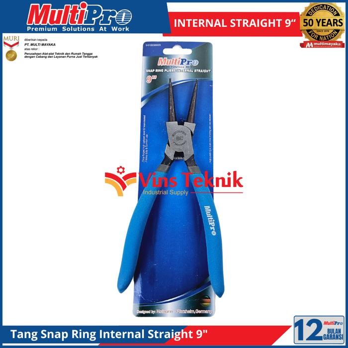 Tang Snap Ring Pliers 9" INTERNAL STRAIGHT 9 INCH MULTIPRO