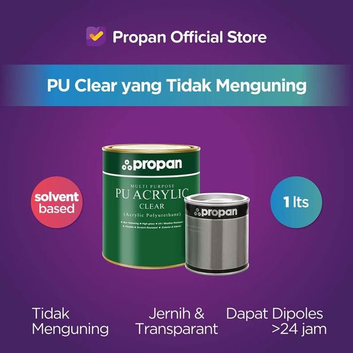 CAT KAYU PU CLEAR PROPAN PU 91 1 LITER