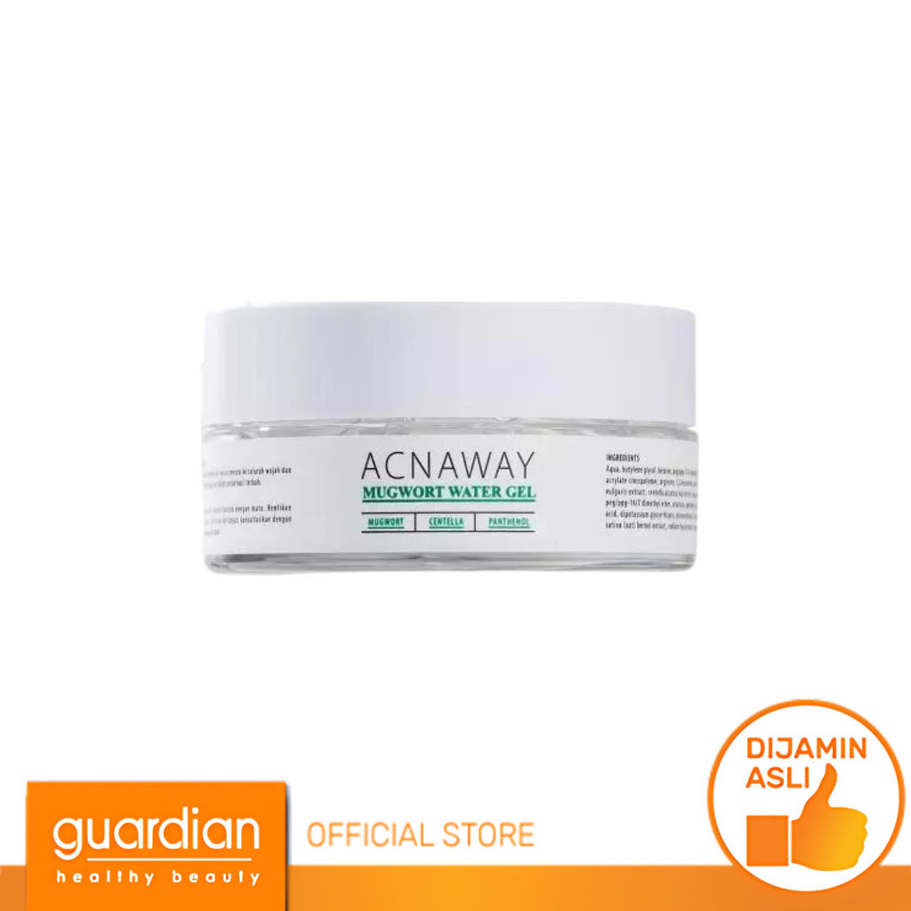 Acnaway Mugwort Water Gel Moisturizer - Pelembab Wajah Ringan untuk Kulit Berjerawat 30Gr