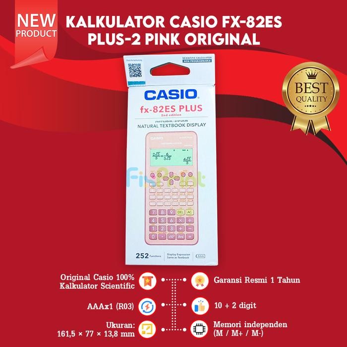 

Casio fx-82ES PLUS Calculator Scientific Kalkulator Ilmiah New Origina