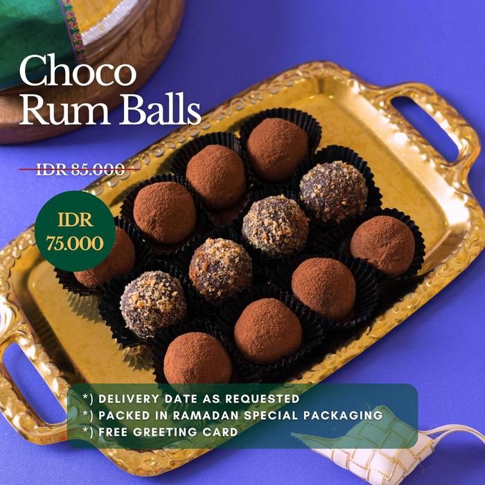 

BUKA PUASA HAMPERS / PARCEL IDUL FITRI - Choco Rum Balls (Halal)