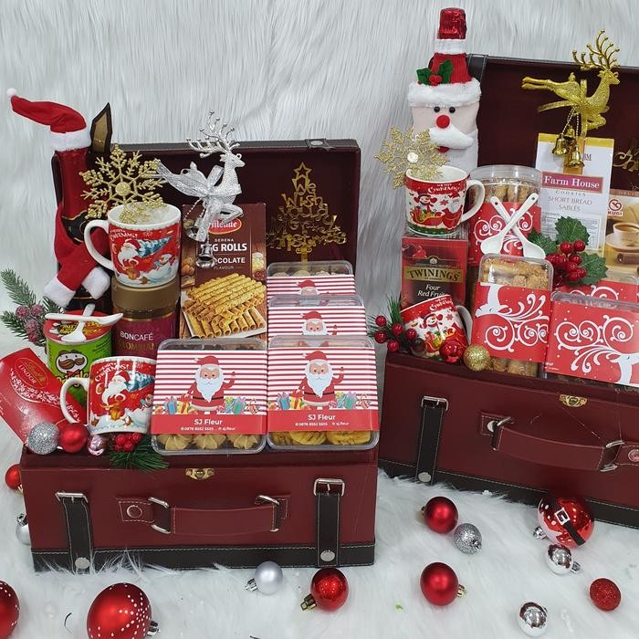 

Paket dekorasi hampers natal christmas parcel hadiah kue kering 21
