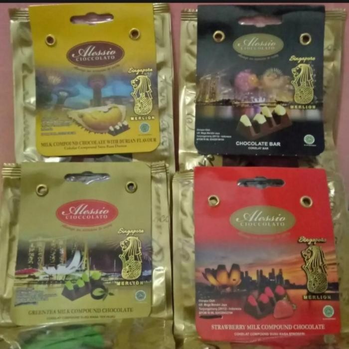 

Alessio Coklat Merlion 75gr
