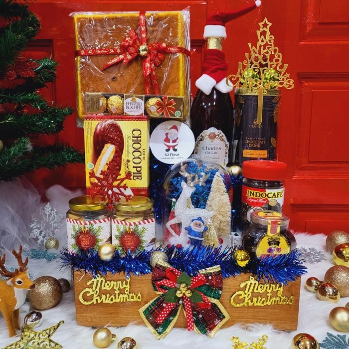 

Paket Dekorasi Hampers Natal Christmas Parcel Hadiah Kue Kering 407