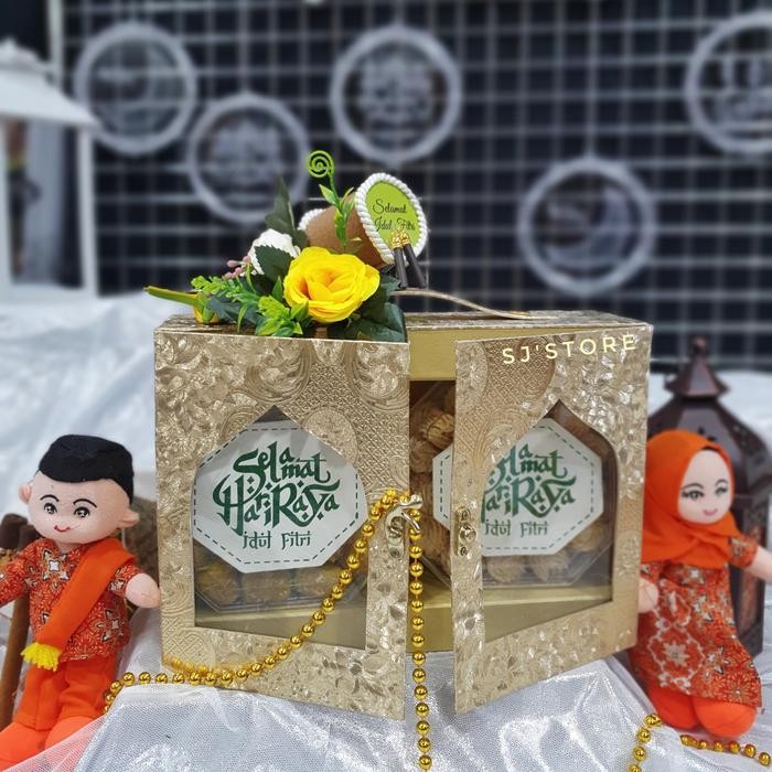 

Paket box hampers lebaran kue kering toples murah 32