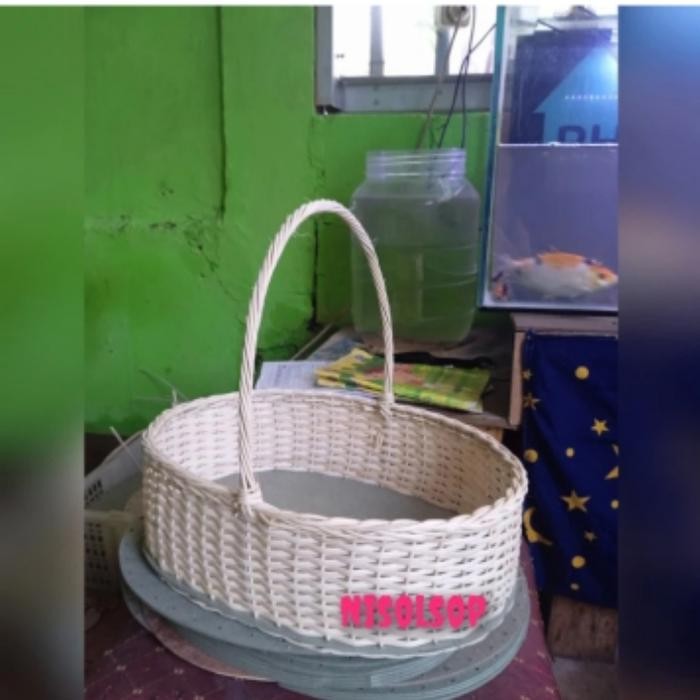 

keranjang parsel buah oval multifungsi 1 set isi 3