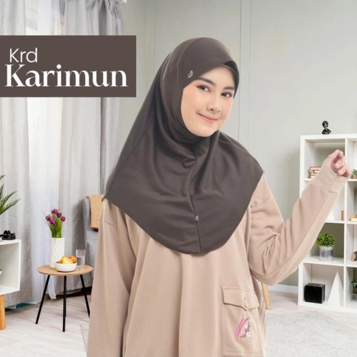 (Expert) Rabbani Kerudung Instan Karimun Jilbab Polos Sekolah (Varian Putih)