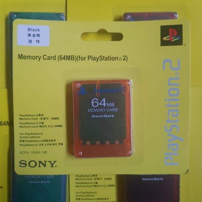 (Expert) MC MMC memory memori card playstation PS 2 PS2 64MB transparan lampu