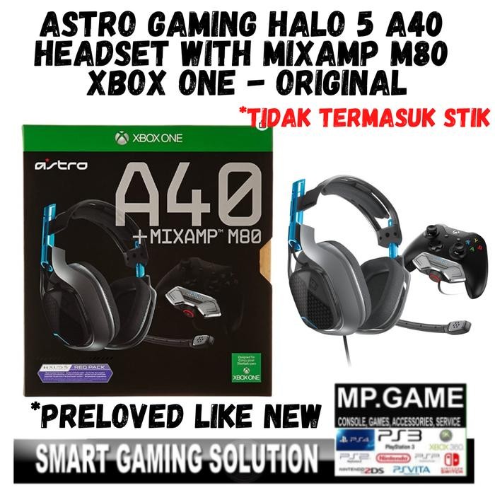 (Expert) Headset Astro Gaming HALO 5 A40 Headset MixAmp M80 Xbox One PC Laptop