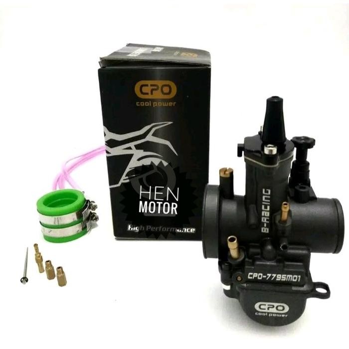 KARBURATOR CPO BLACK & CHROME ORIGINAL KARBU CPO PWK 28 30 32 34