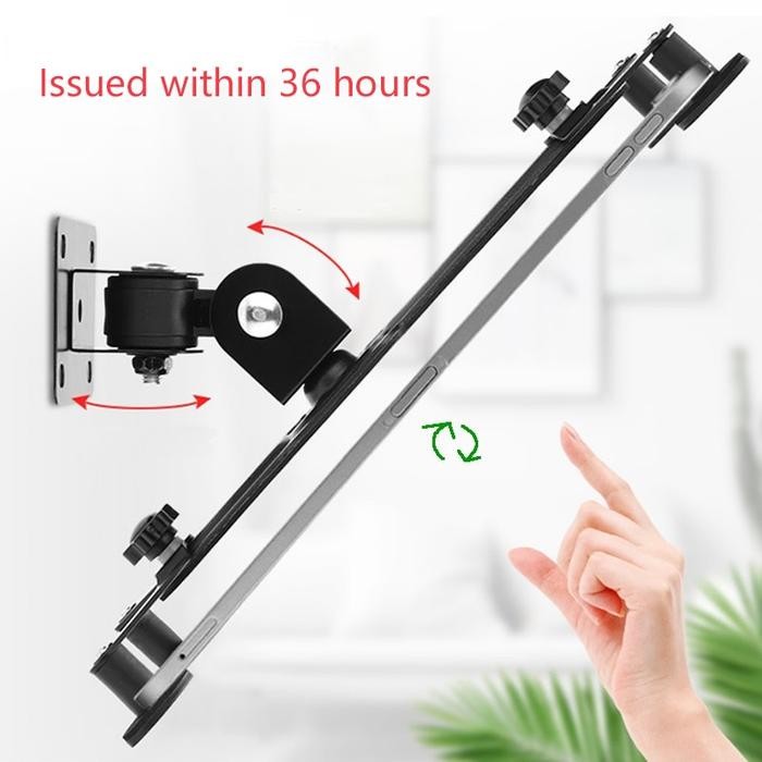 360 Rotation Wall Mount Tablet Holder Aluminum Alloy Wall H