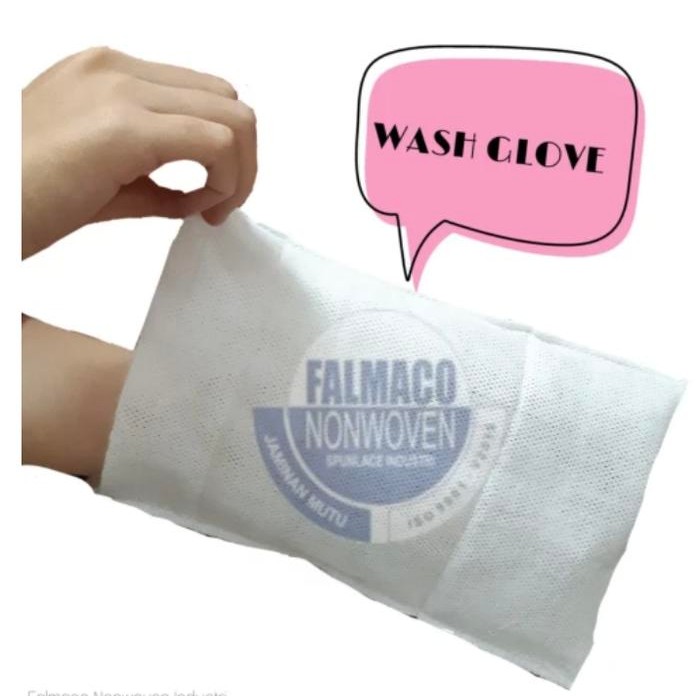 (Expert) FALMED WASH GLOVES TISSUE BASAH 18s WASLAP SEKALI PAKAI