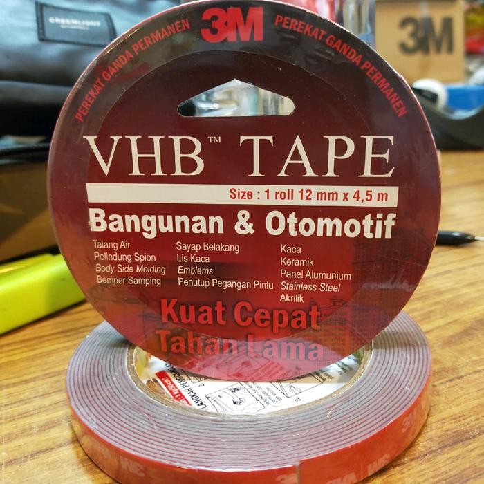 

DISKON Double Tape Karet Super Kuat 3M VHB 4900 Lem Perekat Aksess Mobil Talang Mobil -Motor Ukuran