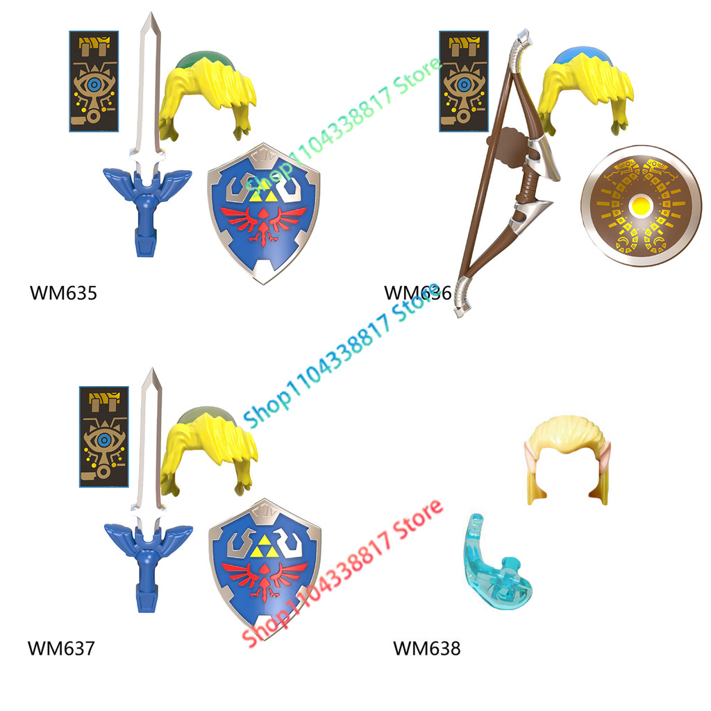 Wm Blocks Wm6053 Wm635 Wm636 Wm637 Wm638 Anime Games Link Princess Bricks Dolls Building Blocks For