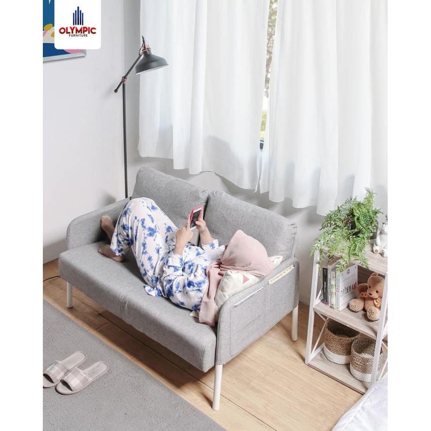 Olympic Sofa Filbert Kursi Santai Tamu Modern Nimalis Kaki Besi Kuat