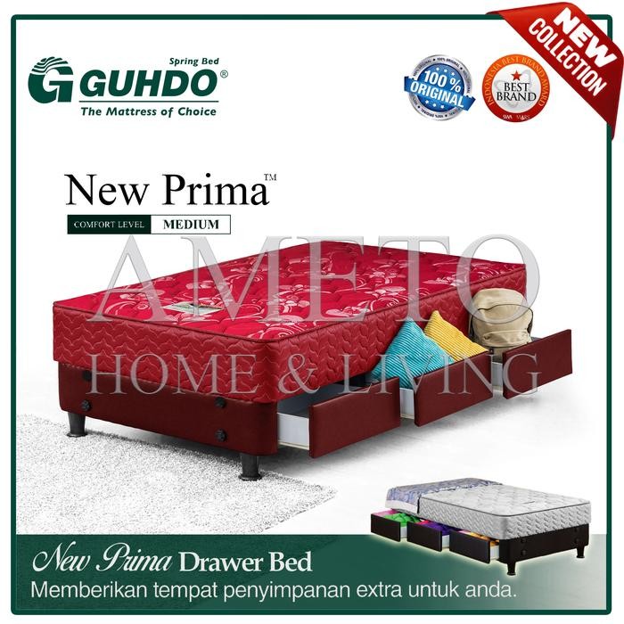 Guhdo Spring Bed Drawer New Prima - 120X200 - (Tanpa Sandaran)