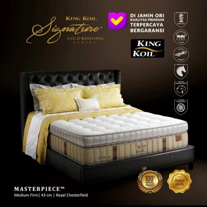 King Koil Kasur Springbed Mattress Masterpiece - Full Set 160X200