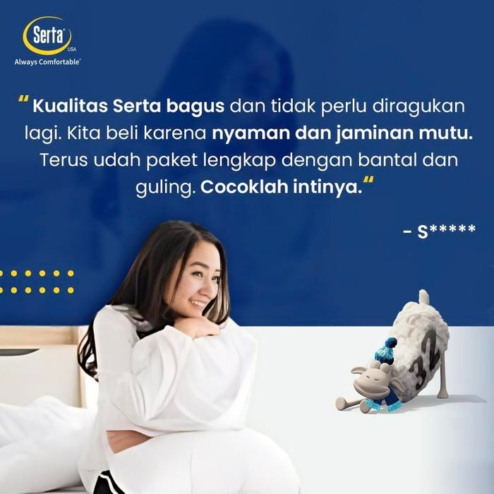 Kasur Springbed Serta Isplendor Ukuran 180X200 - Kasur Saja