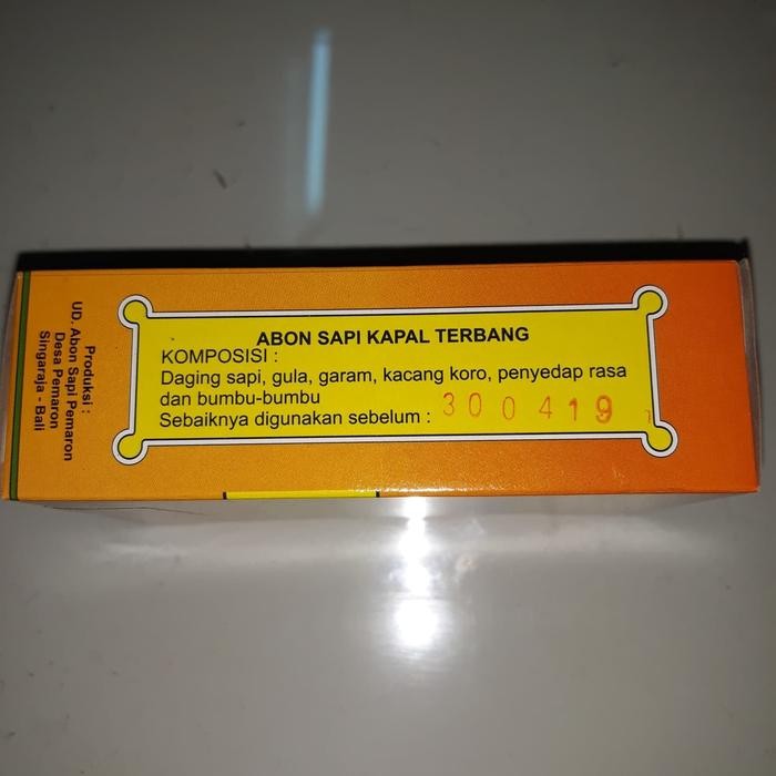 

Abon Sapi Kapal Terbang 10 Box x 90 Gr