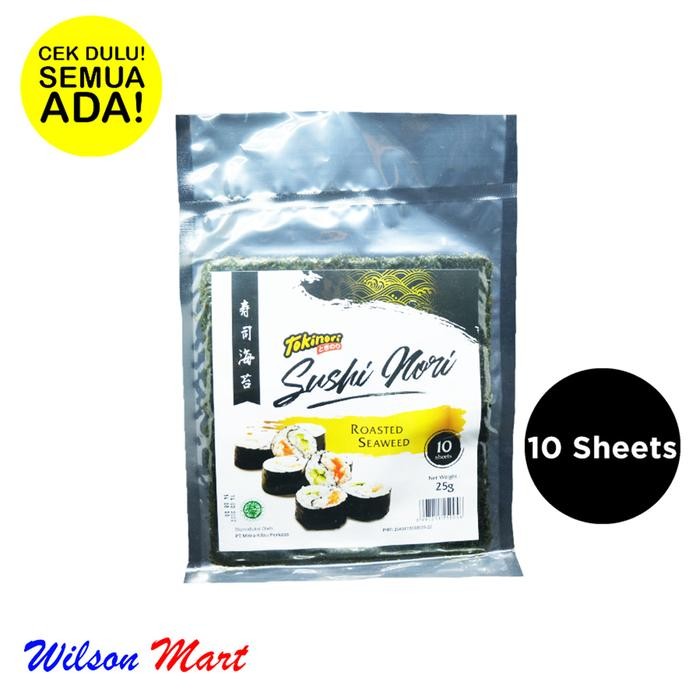

TOKINORI SUSHI NORI ROASTED SEAWEED 10 SHEETS 25 GRAM