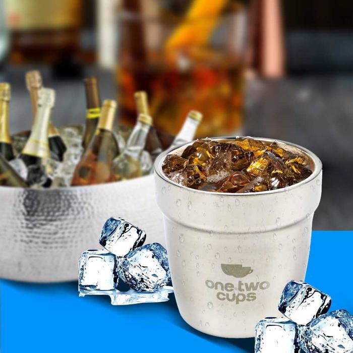 Gelas Minum Sloki Mini Stainless Steel Mug Beer Wine Cups 180 Ml