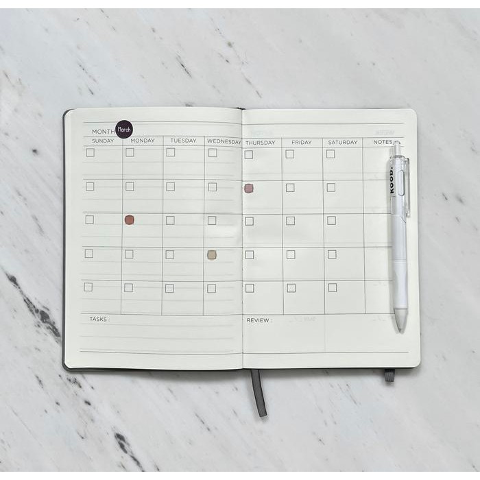 

A541 Koob. Undatted One Year Planner / Notebook Annual Planner Jurnal