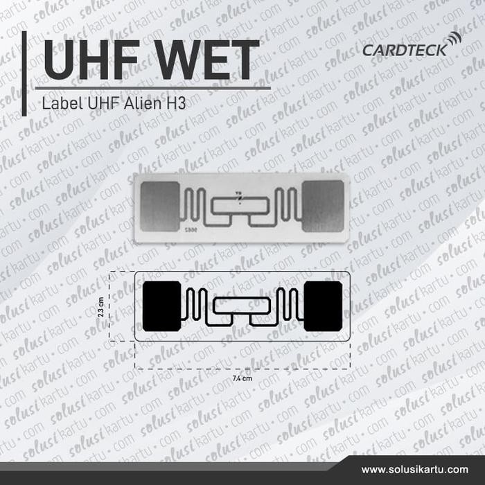 

UHF WET INLAY RFID TAG ALIEN H9 Sticker FOR ASSET MANAGEMENT CARDTECK UHF-WET1 GROSIR PER ROL