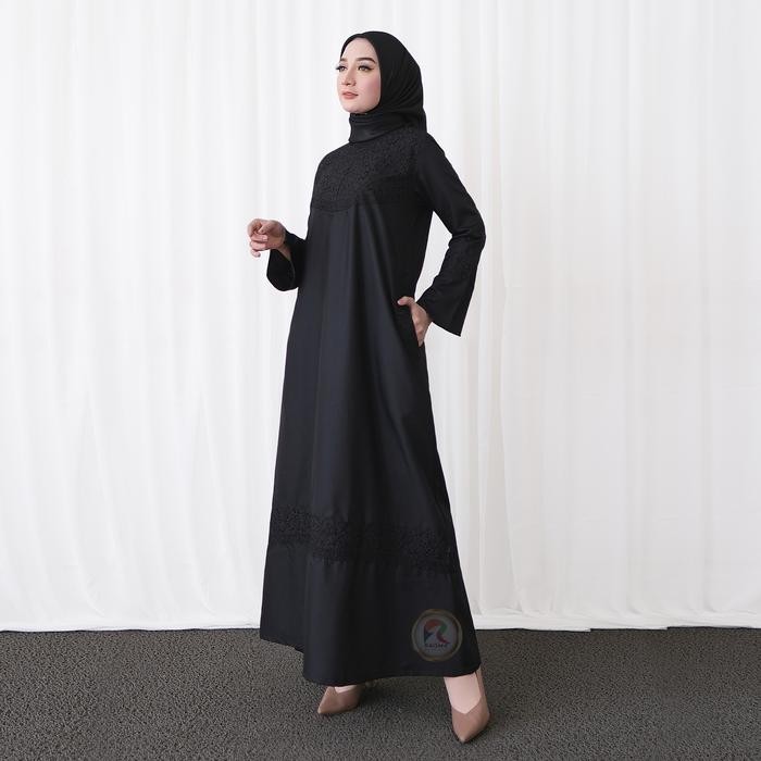 GAMIS PUTIH BORDIR BAHAN KATUN TWIL / BAJU GAMIS PUTIH PUTIH CANTIK